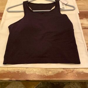 Lululemon Black Sleeveless Crop Tank Top